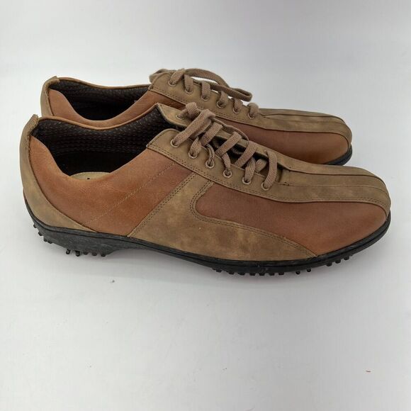 FootJoy Impulse Golf Cleats Brown Leather Size 12 - Picture 1 of 5